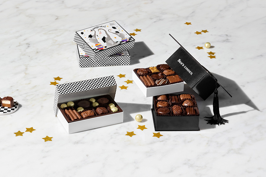 Hats Off: Gifts for Grads at See’s Candies