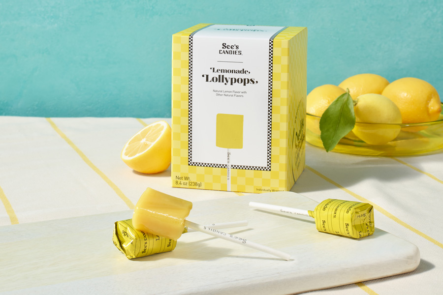 Lemonade Lollypops at See’s Candies